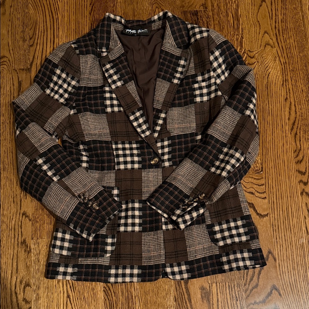 White Birch black label Checkered patchwork Blaze… - image 9